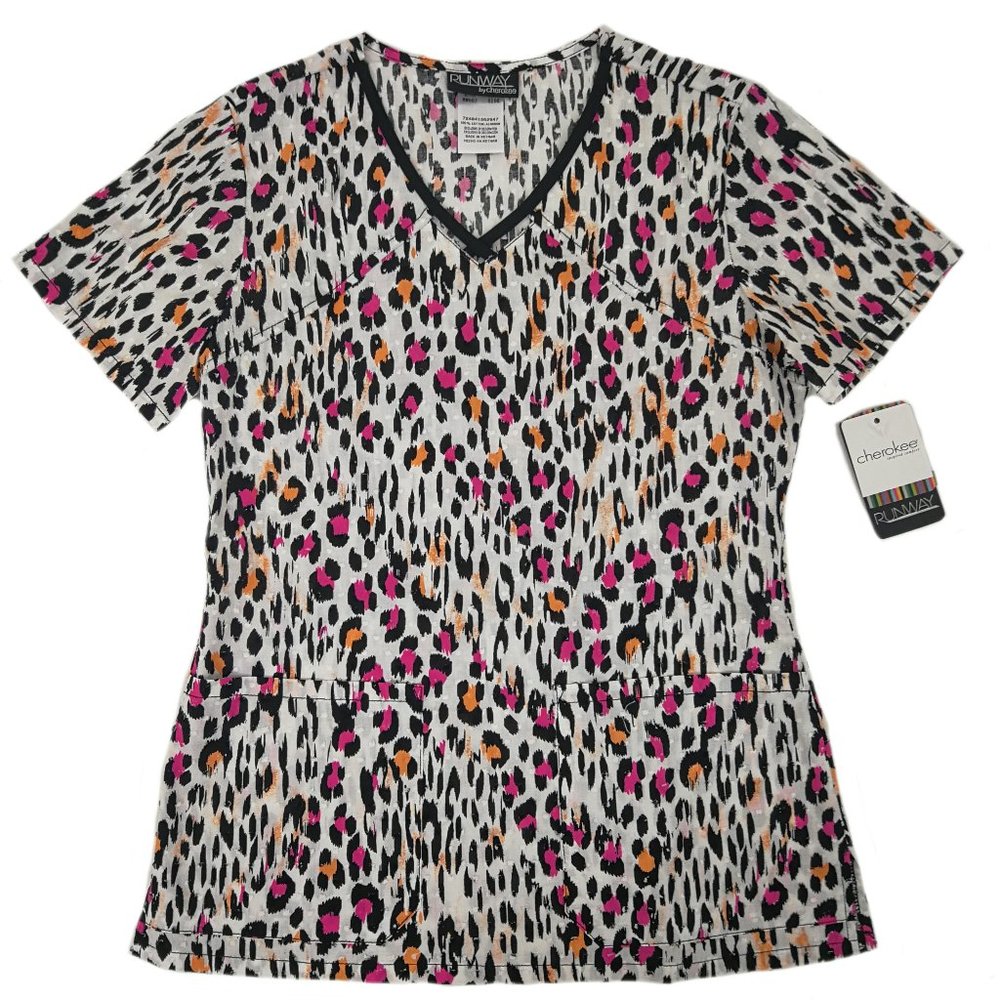 Cherokee Runway Scrub Top RW607-SIDE